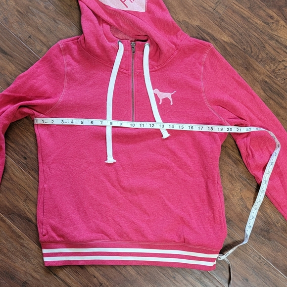 PINK Victoria's Secret Half Zip Sweatshirt Hoodie Size Small - Picture 7 of 9